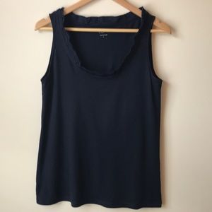 LOFT navy tank top